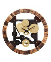 Uhr recycled Altholz